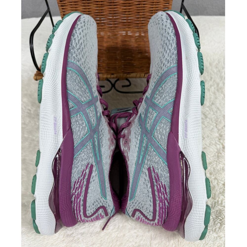 ASICS GEL-Nimbus 24 Women’s 9.5 Gray Pink Purple Running Shoes 1012B340 - Picture 9 of 10